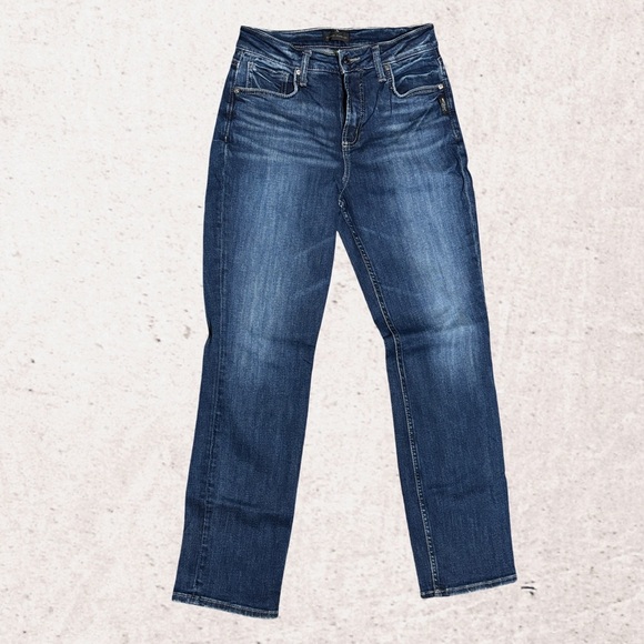 Silver Jeans Blue Straight Leg Classic Denim - Picture 1 of 4